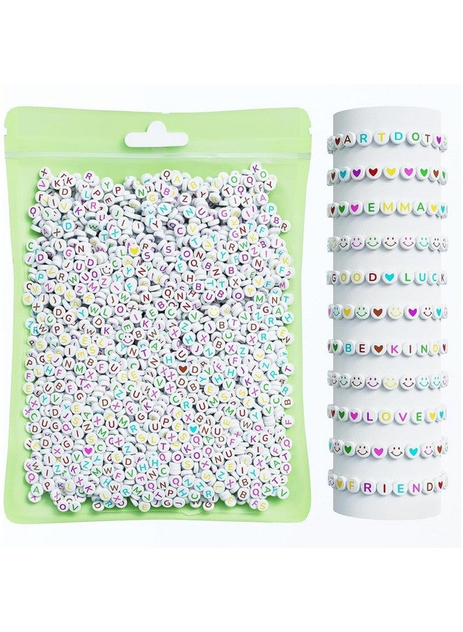 ARTDOT 800 Pcs Letter Beads For Friendship Bracelets Jewelry Making Kit 28 Styles Assorted Alphabet Beads Colorful Preppy Beads For Teen Girl Gifts - Image 1