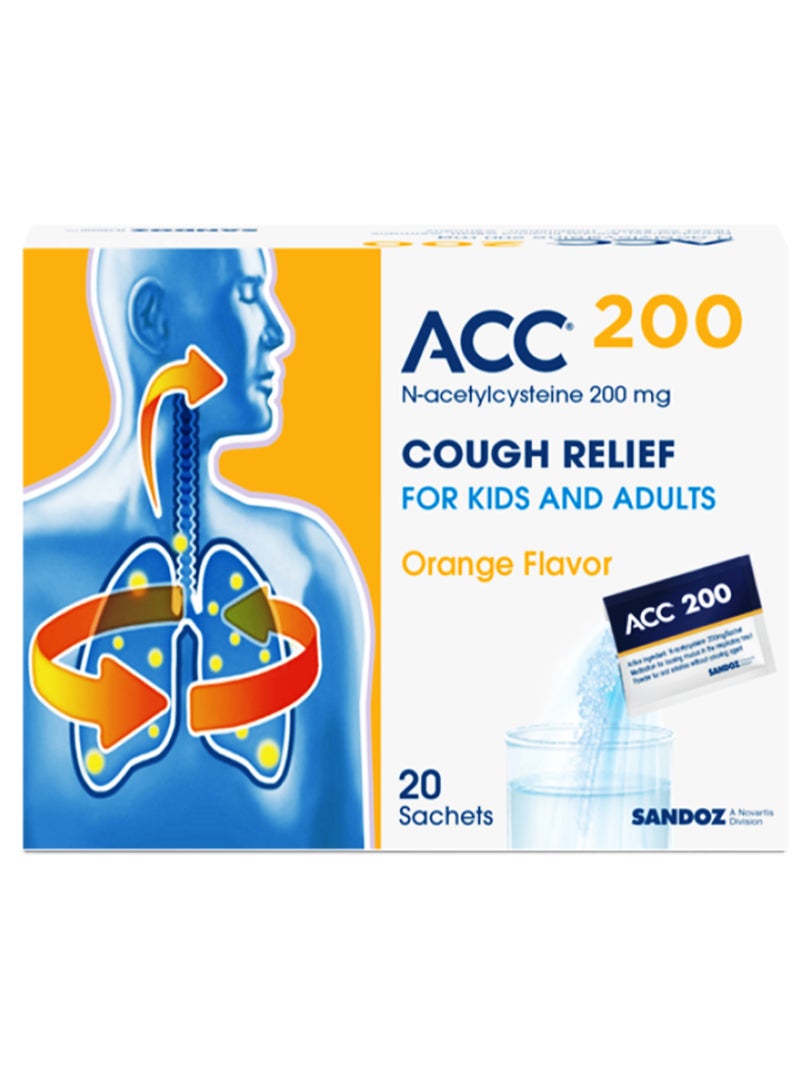 Sandoz Acc 200 Mg Sachets 20 S - Image 1