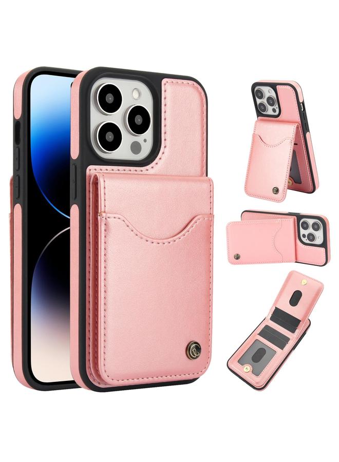 Case For iPhone 14 Pro Max AwQuer Vertical Flip Card Bag Holder Leather Phone Case