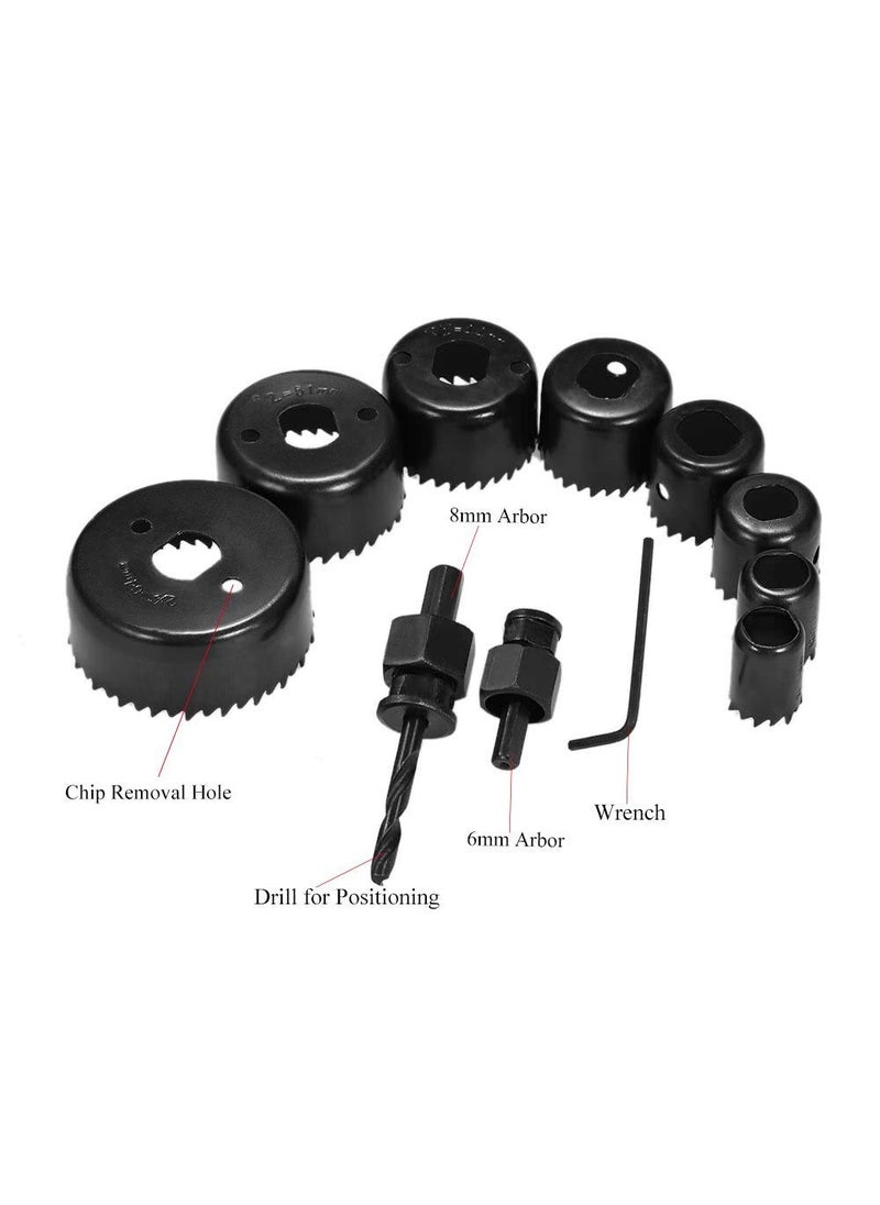 DRONA 11pcs Hole Saw Drill Bit Woodworking Cutter 1964mm Hole Saw Cutting Set Core Drill Bit Wood Metal Drilling INF 29  - Image 2