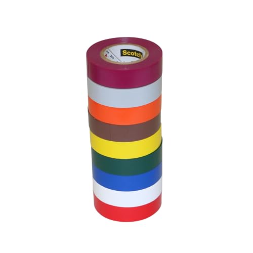 3M 35-PACK Scotch 35 Electrical Tape Packs: 1/2" x 20 ft., Rainbow - Image 1