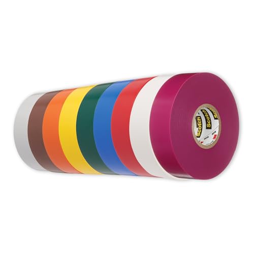 3M 35-PACK Scotch 35 Electrical Tape Packs: 1/2" x 20 ft., Rainbow - Image 2