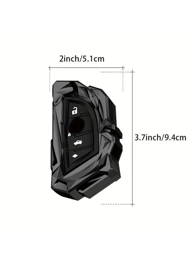 Zinc Alloy Car Key Case Cover Shell Protector 3 Button Design Type B Scratch Resistant Durable - Image 5