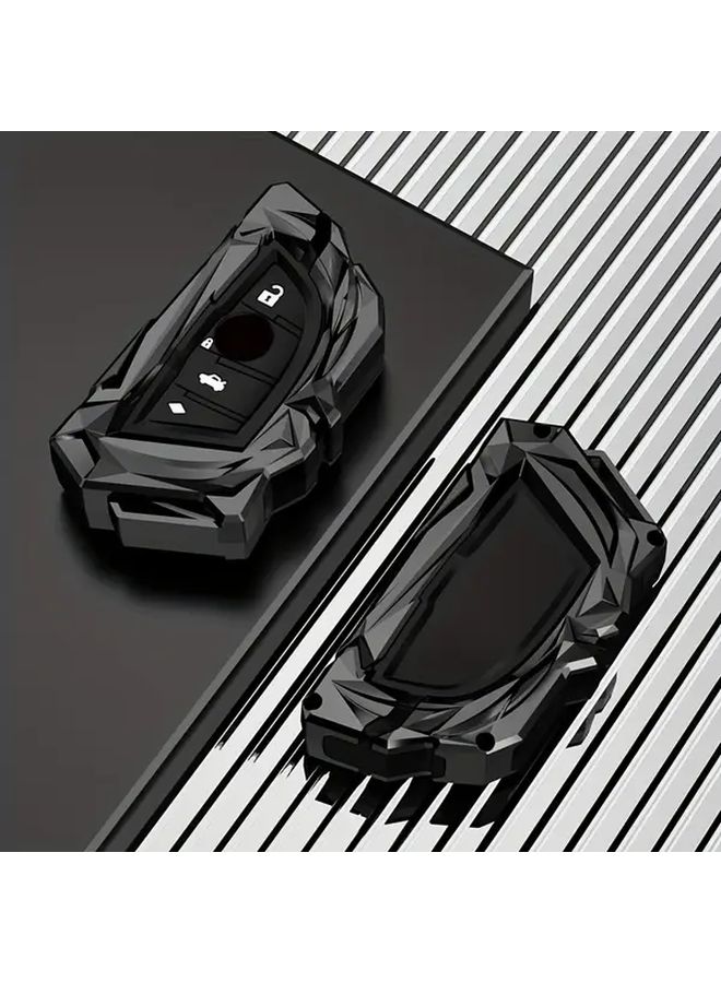 Zinc Alloy Car Key Case Cover Shell Protector 3 Button Design Type B Scratch Resistant Durable - Image 4