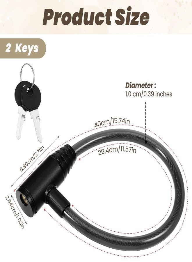 Alrhso 16Inch Secure Black Fridge Lock with Keys Refrigerator Lock Cabinet and Childproof Locks for French Door Fridge, Kitchen Cabinet Window - Image 2