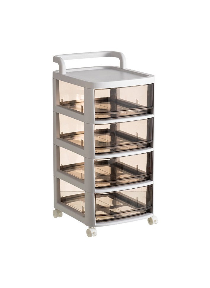 Foldable Storage Cabinet with Wheels & Doors - 4-Tier Stackable Plastic Organizer Bins for Kitchen/Bathroom/Bedroom, Collapsible Cupboard with Lids, Non-Toxic Pantry Closet for Snacks, Books & Toys - pzsku/Z313BC0EA99DB700B065EZ/45/_/1732779498/26b79564-0424-48db-b9eb-21858ed360be