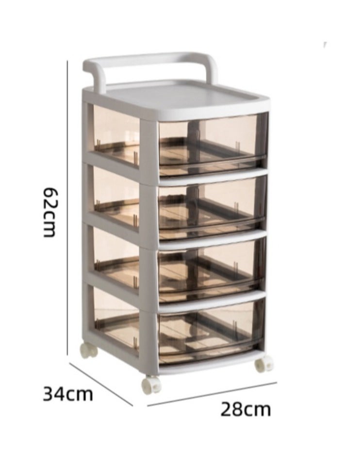 Foldable Storage Cabinet with Wheels & Doors - 4-Tier Stackable Plastic Organizer Bins for Kitchen/Bathroom/Bedroom, Collapsible Cupboard with Lids, Non-Toxic Pantry Closet for Snacks, Books & Toys - pzsku/Z313BC0EA99DB700B065EZ/45/_/1732780286/4a0f4fcc-6e7f-4f3c-ac52-4ca1e70c9d27