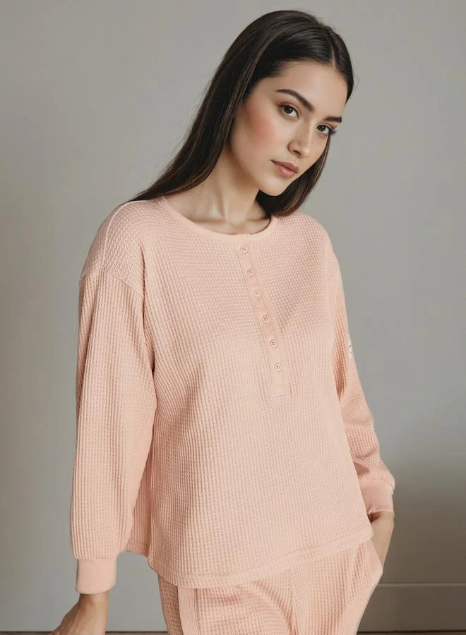 Splash FAV Textured Pyjama Set