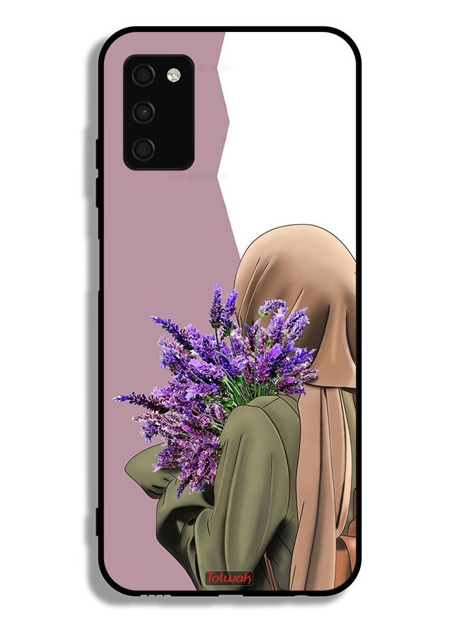 Tolwak Samsung Galaxy A03s Protective Case Cover Holding Flower - Image 1