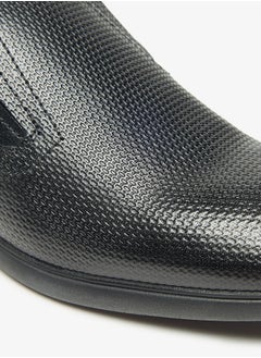 DUCHINI Men's Textured Slip-On Loafers  - Image 5