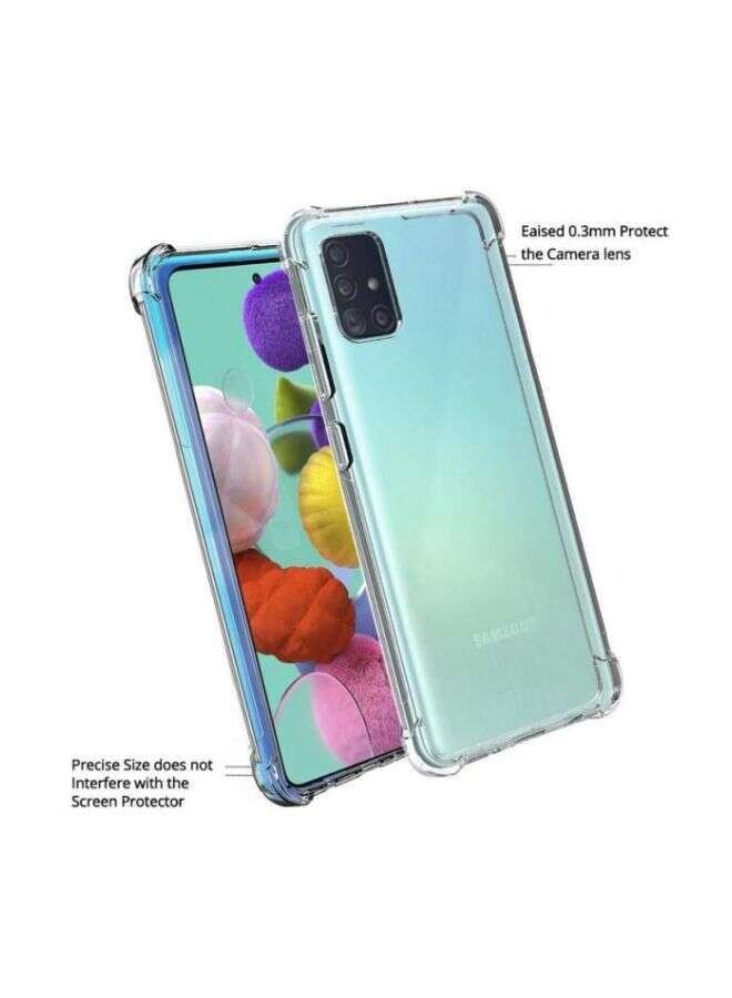 BORTONY Shockproof Silicone Soft Thin Protective Case Cover For Samsung Galaxy A71 Clear - Image 2