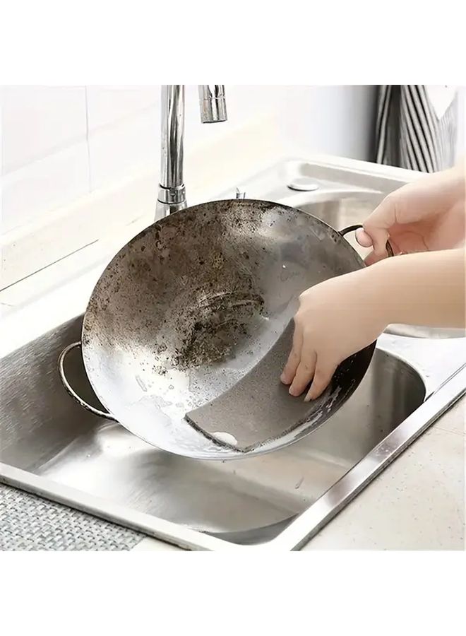 10pcs Heavy Duty Diamond Texture Cleaning Sponge Deep Scrubbing Rust Grease Removal Non Scratch - Image 5