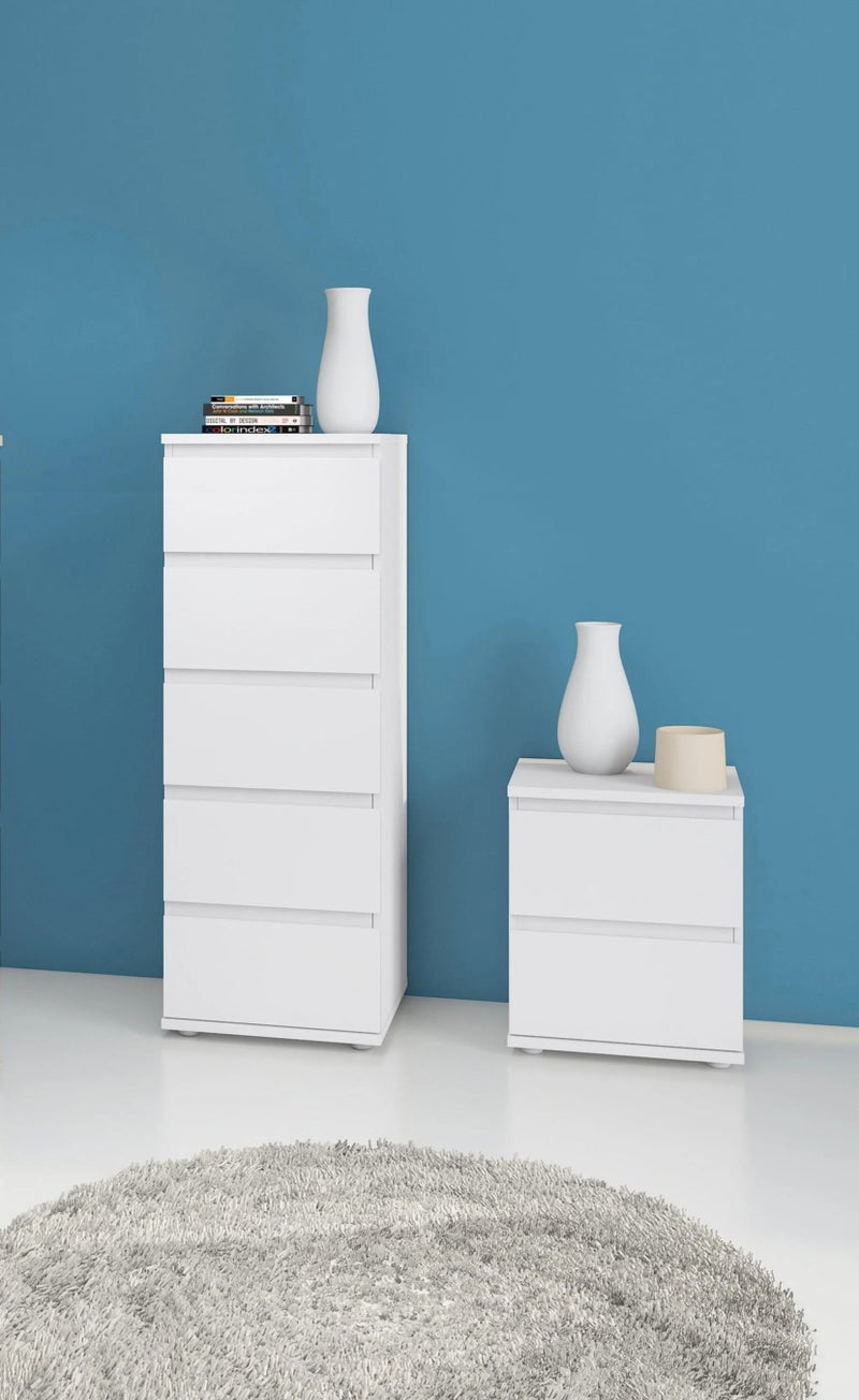 فرنتشر ستور وحدة ادراج مودرن ام دى اف - ارتفاع 108 سم - عرض 36 سم - عمق 36 سم ، من فرنتشر ستور. - Image 1