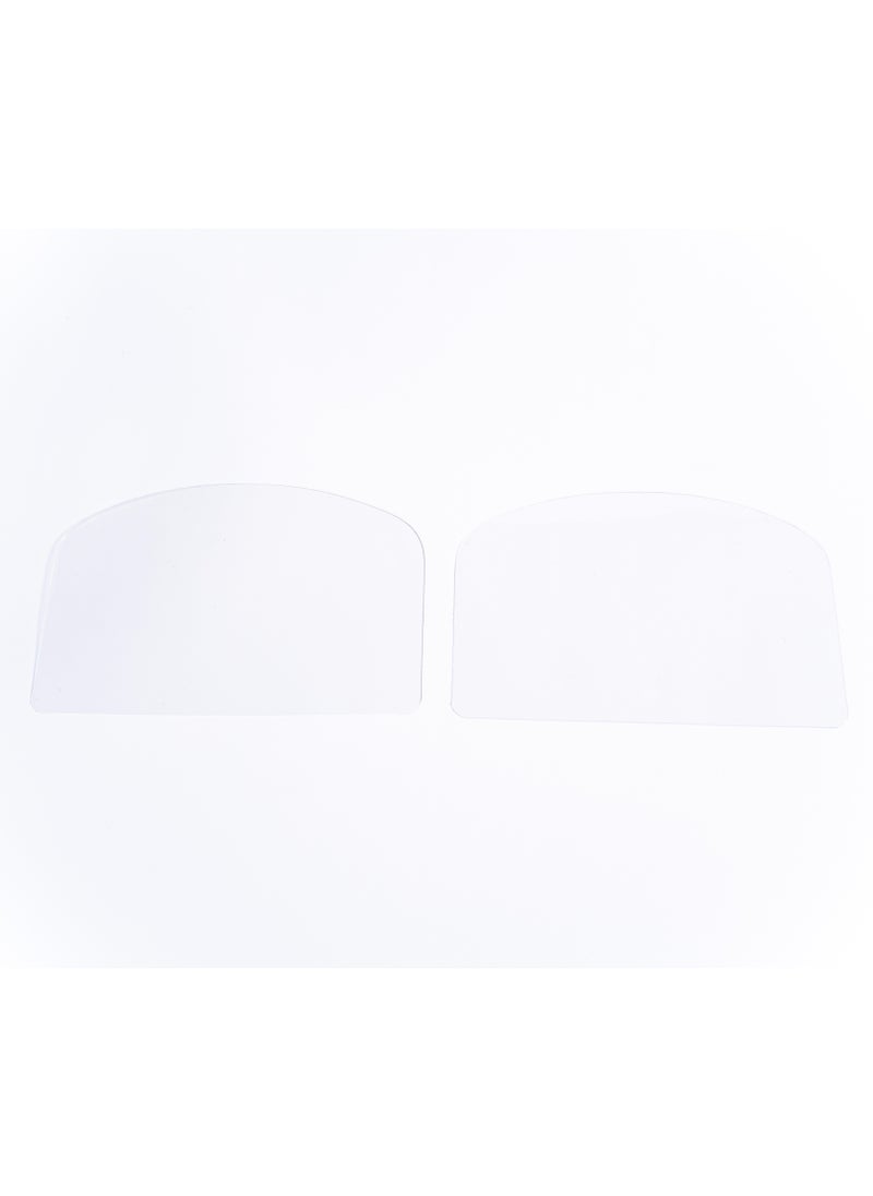 Generic 2 Pcs Plastic Dough Scraper Bowl Scraper Food-safe Dough Cutter Flexible Plastic Scraper Bench Scraper Multipurpose Food Scrappers for Dough, Bread, Cake, Cream, Fondant  - Image 4