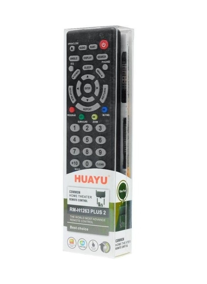 Huayu - Universal TV Remote Control For All Home Theater RM-H1263 | Smart Replacement Remote for 250+ LED LCD TVs | Compatible with Smart TVs, Home Theater Systems, HDTV, Digital TVs | Plug & Play | No Setup Required | Durable, Long-Range Signal - Image 1