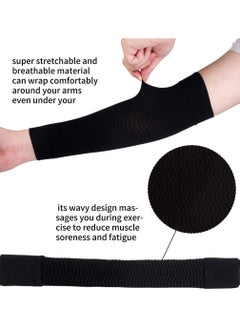 SYOSI 6 Pairs Arm Shapers Set Upper Compression Sleeve Slimming Warps Shaper for Woman Cooling Sleeves Cover Sun Wraps  - Image 3