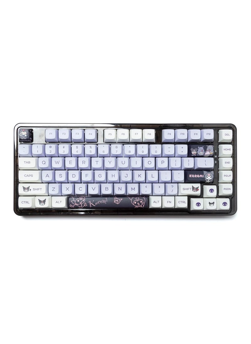 General - PBT Dye Sub Keycaps Cute Cartoon XDA Keycaps Purple Keycap Set Girls Custom Keyboard Gateron Kailh Cherry Mx Switch ANSI Layout Mechanical Custom Keycaps - Image 1