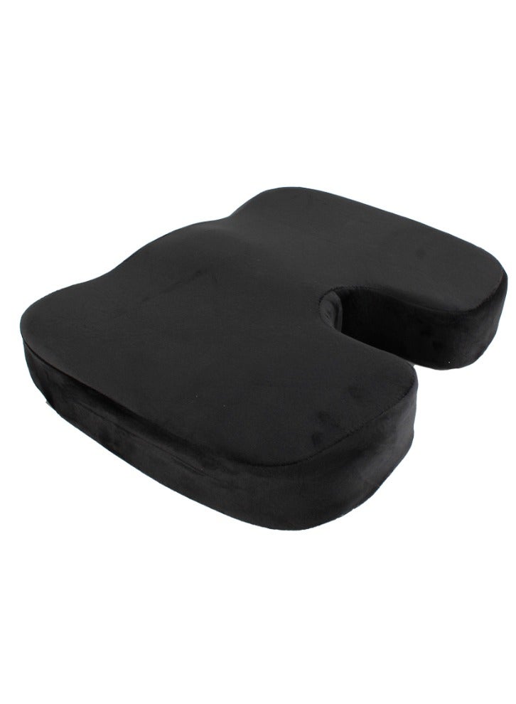 موب وسادة مقعد اسفنج ميموري فوم  مصمم للراحة  لون أسود - Image 2