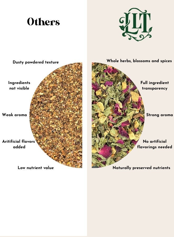LEAFY LITTLE THINGS Cozy Leaf Herbal Tea Bags | Caffeine-Free Calming Relaxation Tea with Sweet & Spiced Notes | 0 Calories |25 Tea Bags - Image 3
