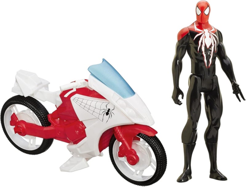 Spider-Man Marvel Ultimate Web Warriors with Web Net Cycle Action Figure
