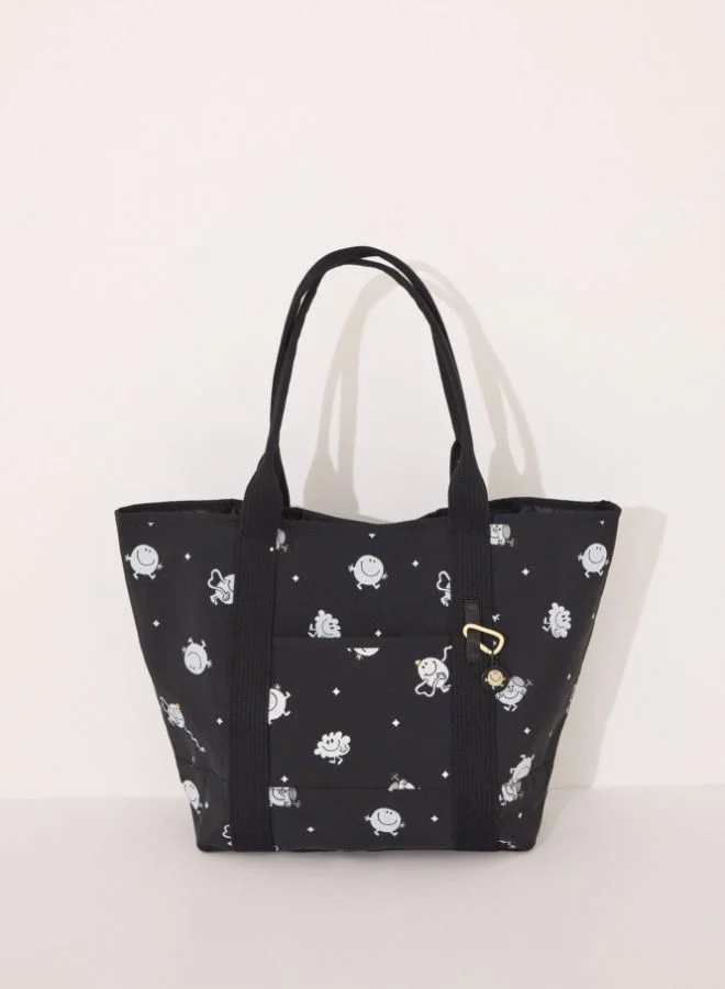 women'secret Mr. Men & Little Miss black tote handbag, bag