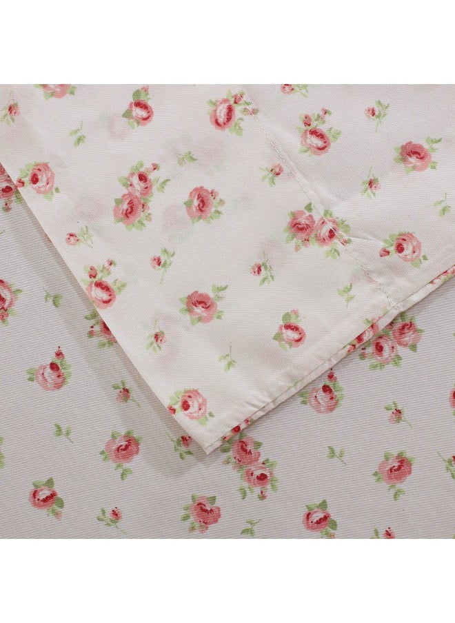 Modern Threads Amrapur Overseas  Soft Microfiber Rose Printed Sheets Luxurious Microfiber Bed Sheets Includes Flat Sheet Fitted Sheet With Deep Pockets And Pillowcases  - Image 3