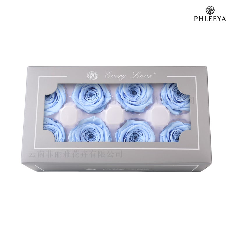 Eternal Flower Rose Flower Head Diy Material 4-5Cm8 Finished Bouquet Gift High Sense Dried Flowers Flowers - Image 1