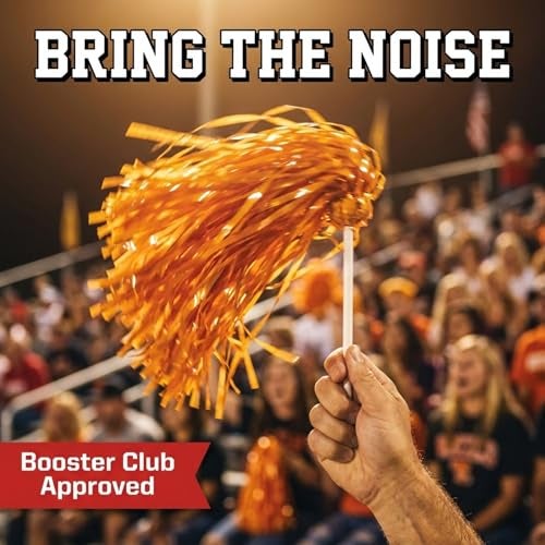 Anderson's Andersons Premium Gold School Spirit Shakers Cheerleader Pom Poms Sports Fan Football Basketball Homecoming Squad Team Party Dance Club Performance Competition Celebration Pack of 10 - Image 3