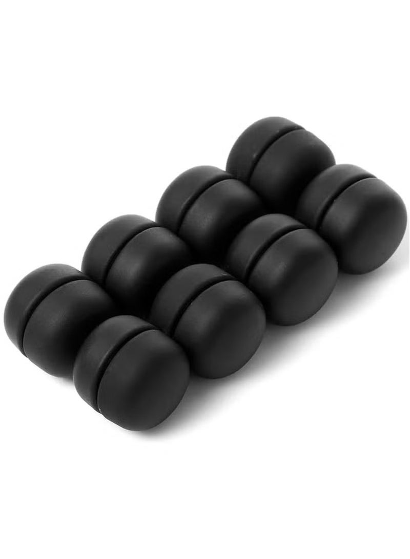 8pcs Magnetic Hijab Pins, Small Hijab Magnets Multi-Purpose No-Snag Scarf Clasp Pinless Brooch for Women Men Shawl Scarves Clothes (Black) - Image 1