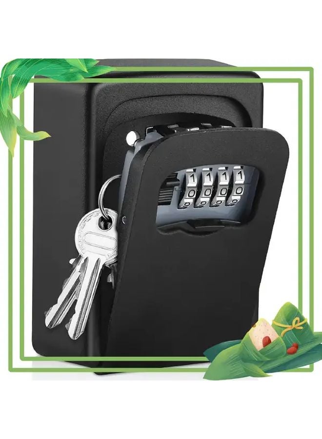 Assorted Color Secure Flip Top Key Lock Box With Combination Padlock Holds 8 Keys - Image 2