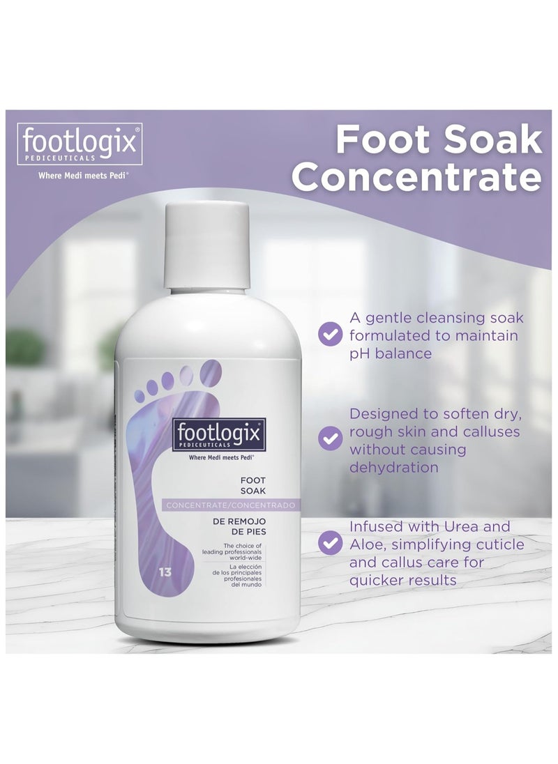 Footlogix - Foot Soak Concentrate, 8.45 oz - Gentle Cleansing, Foot Bath Soak, Soften Dry Feet and Calluses 250ml - Image 1
