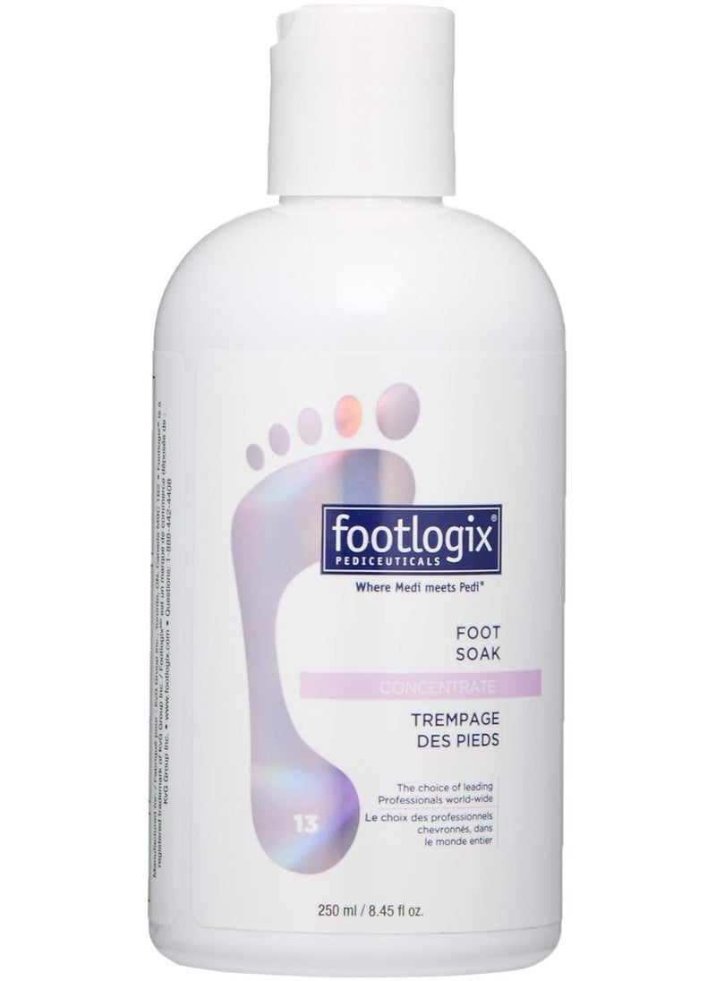 Footlogix - Foot Soak Concentrate, 8.45 oz - Gentle Cleansing, Foot Bath Soak, Soften Dry Feet and Calluses 250ml - Image 1