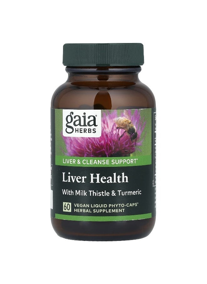 Gaia Herbs - Gaia Herbs, Liver Health, 60 Vegan Liquid Phyto-Caps - Image 1