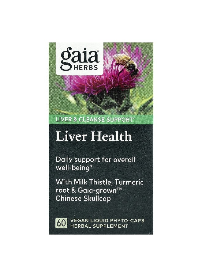 Gaia Herbs - Gaia Herbs, Liver Health, 60 Vegan Liquid Phyto-Caps - Image 1