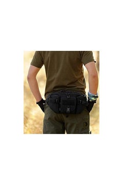 Generic Men's Outdoor Tactical Belt Bag, Waterproof Hip Belt Bag for Hiking, Mountaineering and Metal Sunglasses 2-Piece Set  - Image 4