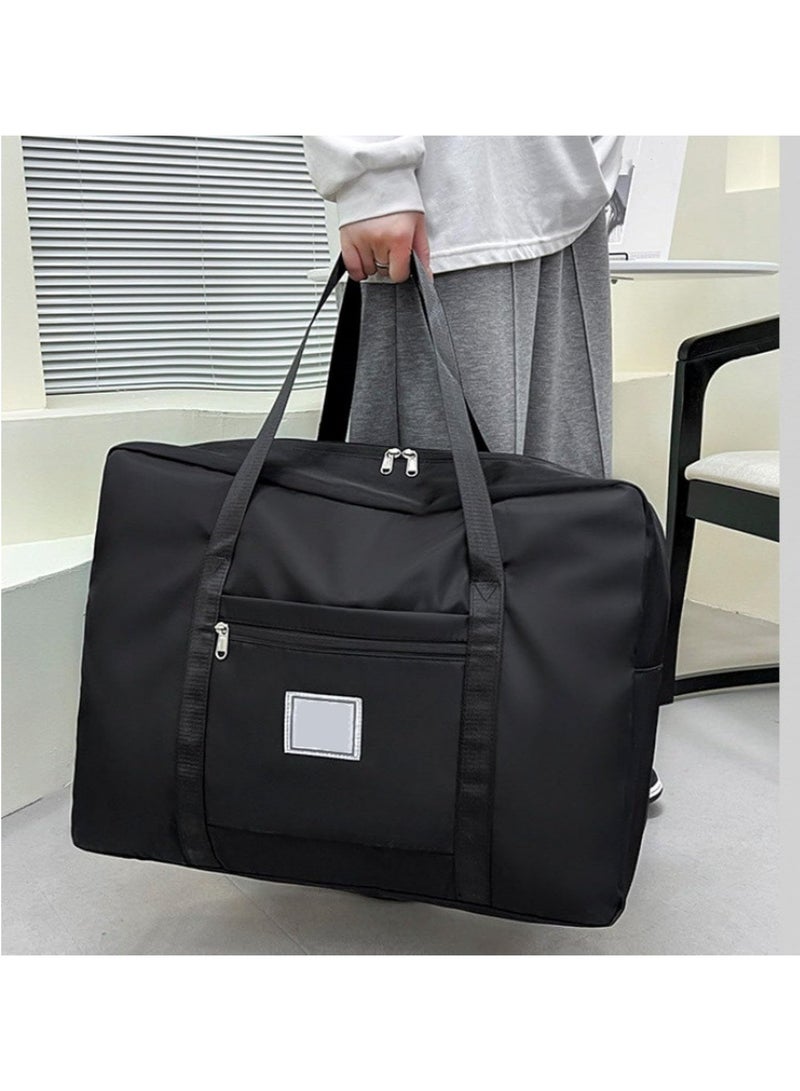 Large Moving Travel Storage Bag Large Capacity Travel Bag Clothes Storage Bag Hand Luggage Bag Moisture-proof Quilt Storage Bag (Grey) - Image 3
