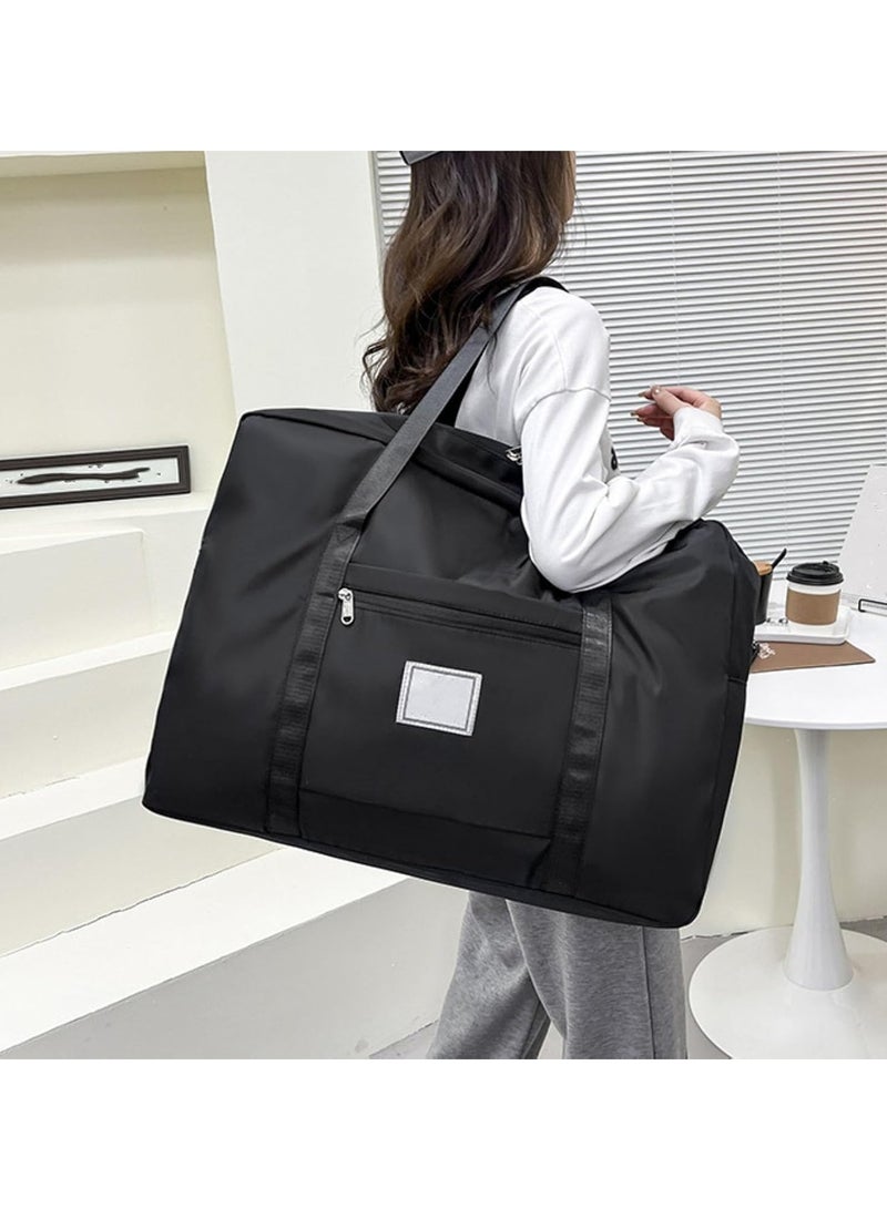 Large Moving Travel Storage Bag Large Capacity Travel Bag Clothes Storage Bag Hand Luggage Bag Moisture-proof Quilt Storage Bag (Grey) - Image 4
