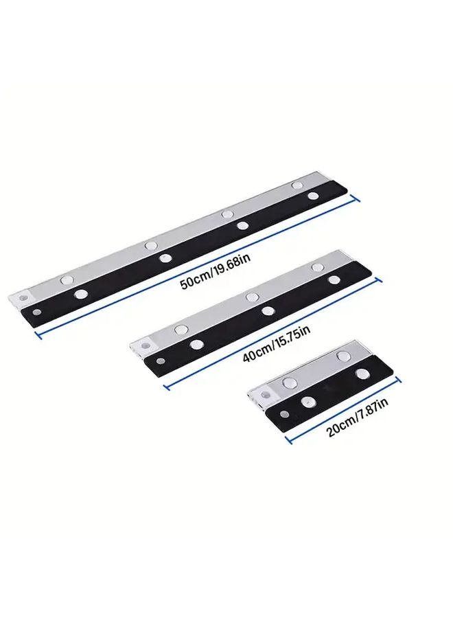 Black Wireless LED Sensor Light 50cm Human Body Induction Lamp 3 Color Dimmable For RV Wardrobe Kitchen - Image 5
