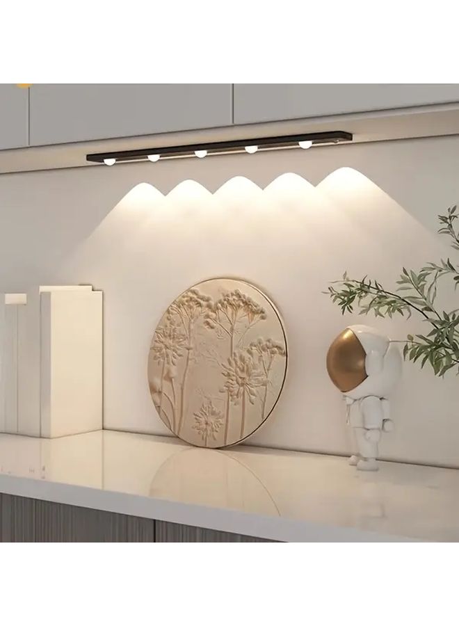 Black Wireless LED Sensor Light 50cm Human Body Induction Lamp 3 Color Dimmable For RV Wardrobe Kitchen - Image 3