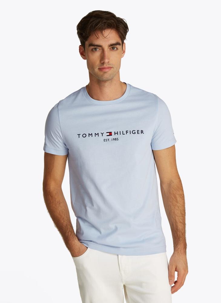 TOMMY HILFIGER - Slim T-Shirt With Embroidered Logo - Image 1
