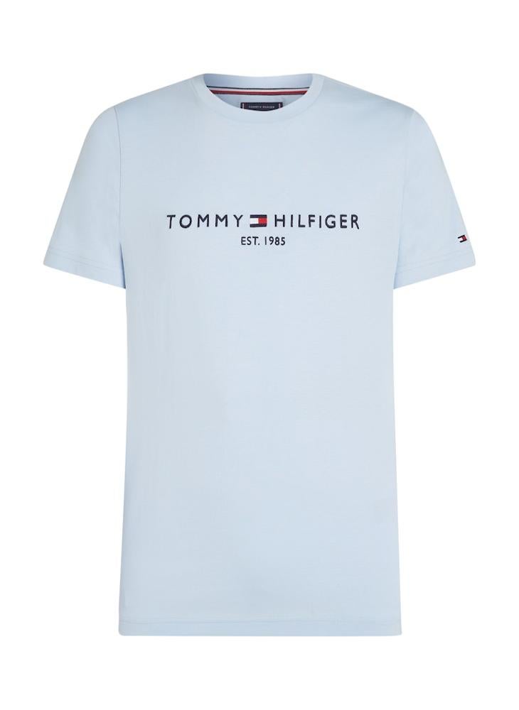 TOMMY HILFIGER - Slim T-Shirt With Embroidered Logo - Image 1