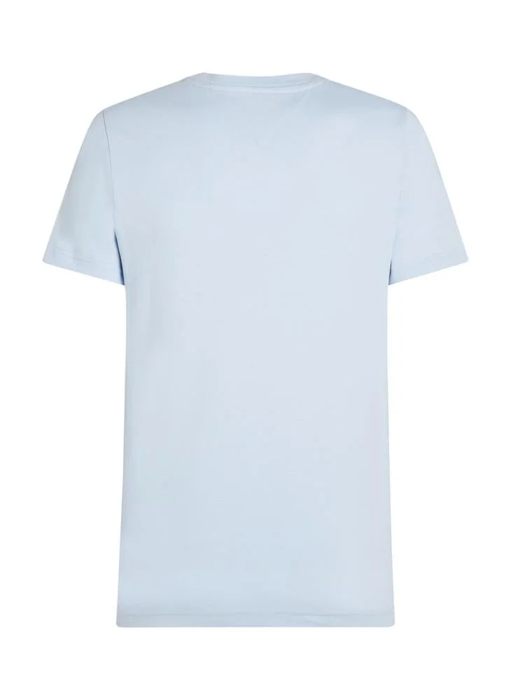 TOMMY HILFIGER  Logo Embroidery Slim Jersey T-Shirt for Men | Best Price UAE