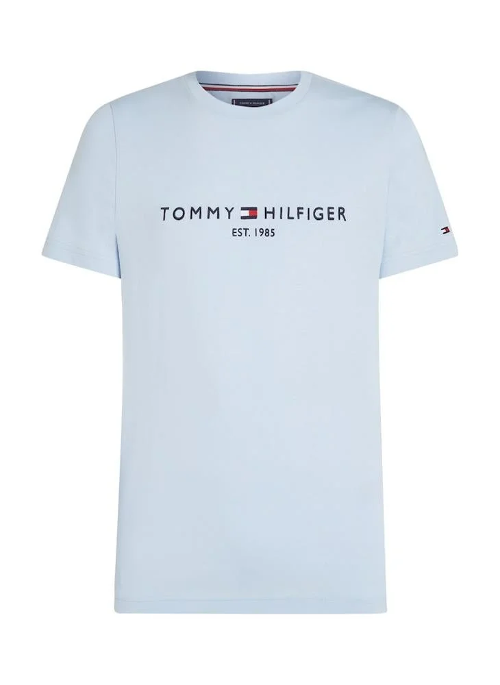 TOMMY HILFIGER  Logo Embroidery Slim Jersey T-Shirt for Men | Best Price UAE