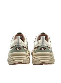 FILA حذاء رياضي مرتفع ذو نعل سميك باللون البيج/الأخضر  - Image 4