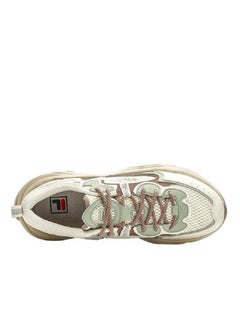 FILA حذاء رياضي مرتفع ذو نعل سميك باللون البيج/الأخضر  - Image 3