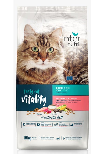 INTERNUTRI TASTY CAT VITALITY 18 KG