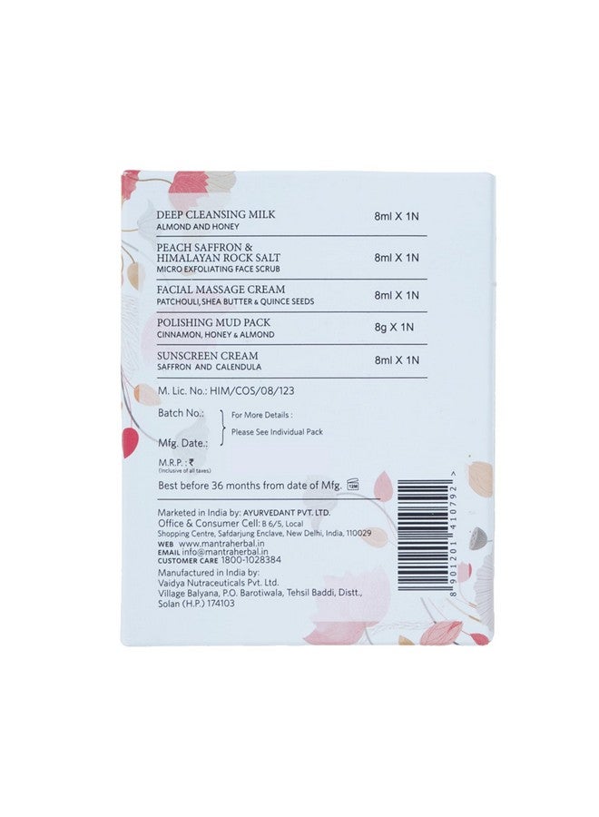 Mantra Herbal Radiance Facial Kit (40ml, Herbal Radiance) instant glow | Anti-Ageing Facial Kit For Radiant & Youthful Skin | Ideal For All Skin Types - Image 3