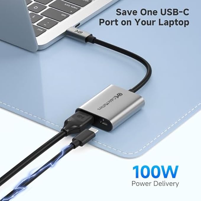 Cable Matters 48GBPS USB C TO HDMI ADAPTER SUPPORTING 4K 120HZ AND 8K 60HZ (DSC REQUIRED) HDR - 100W PD - THUNDERBOLT 3 AND THUNDERBOLT 4 PORT COMPATIBLE - MAXIMUM RESOLUTION ON ANY MACBOOK IS 4K@60HZ - Image 3