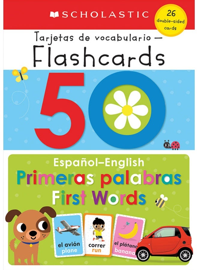 50 Spanish-English First Words: Scholastic Early Learners (Flashcards)