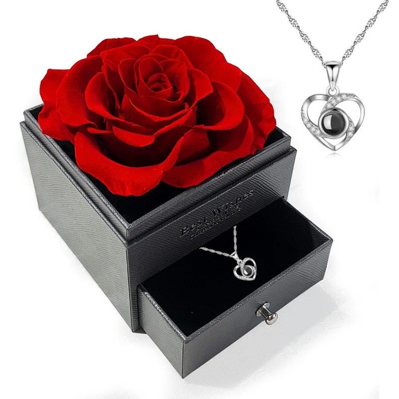 Bluejw DREA Immortal Roses Gift Box - Infinity Eternal Preserved Flowers, Dried Plants, Valentines Day Gift - Image 2